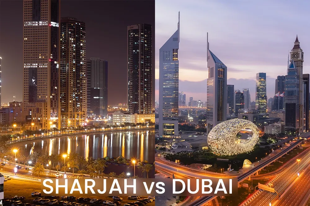 dubai vs sharjah living cost comparison 2026